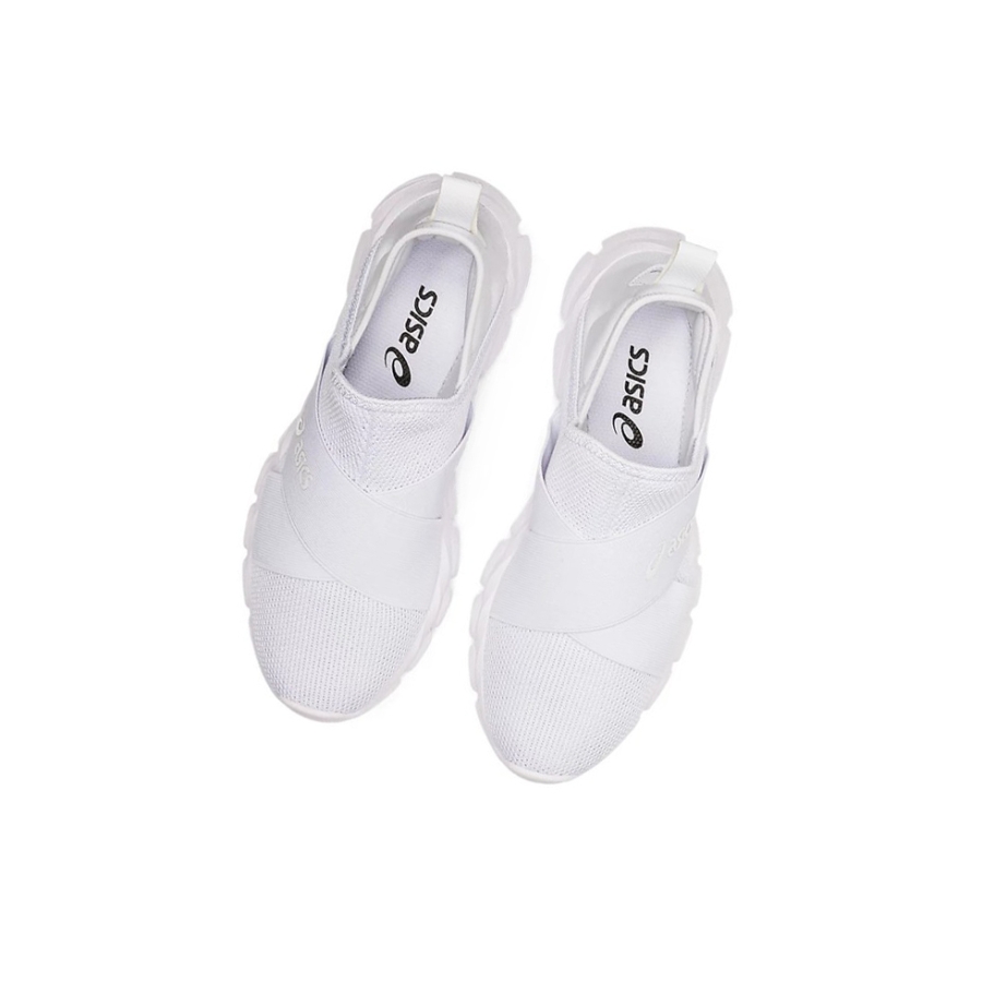 White / White Women's Asics QUANTUM LYTE SLIP-ON Sneakers | US49375RQ - Asics Outlet Sale