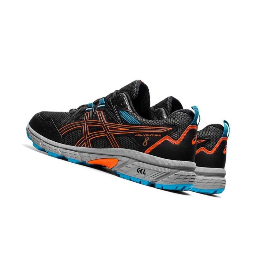 Black Men's Asics GEL-VENTURE 8 Trail Running Shoes | US85679ED - Asics Outlet Sale