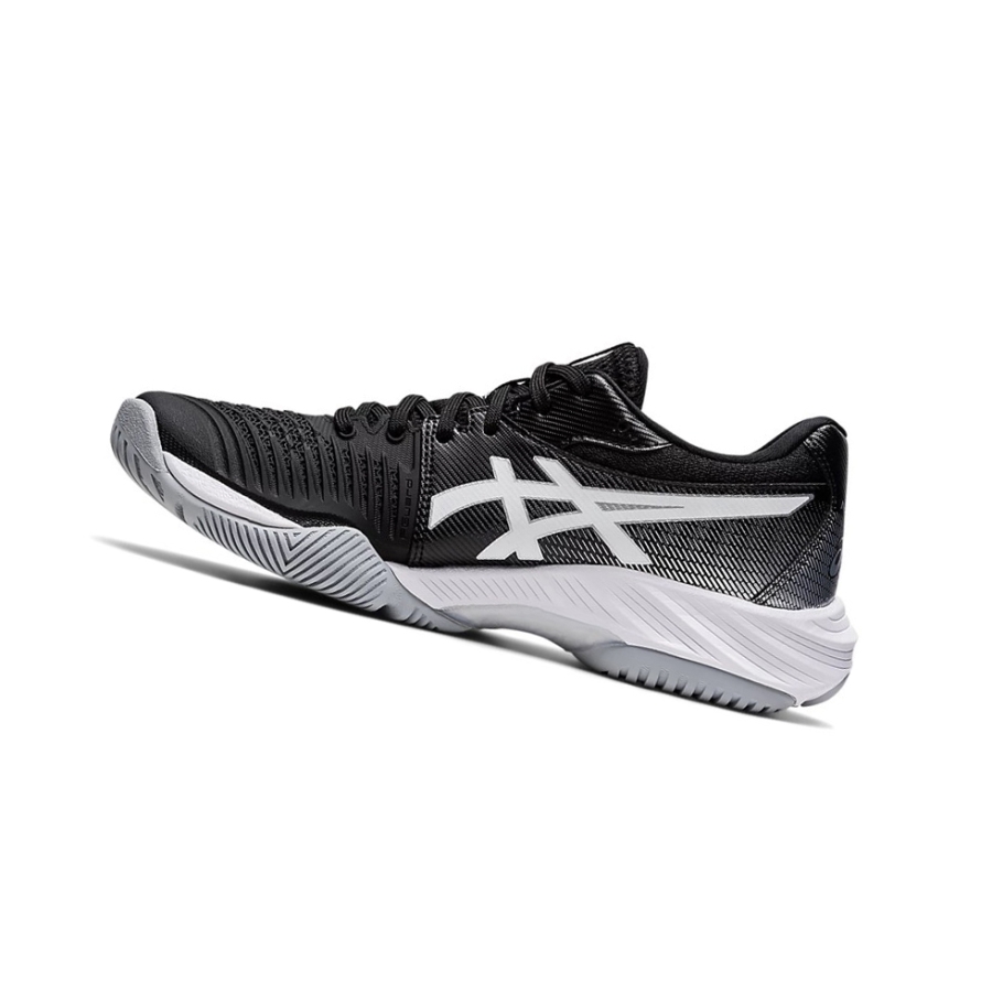 Black / Pure Silver Women's Asics NETBURNER BALLISTIC FF 3 Volleyball Shoes | US62409WT - Asics Outlet Sale