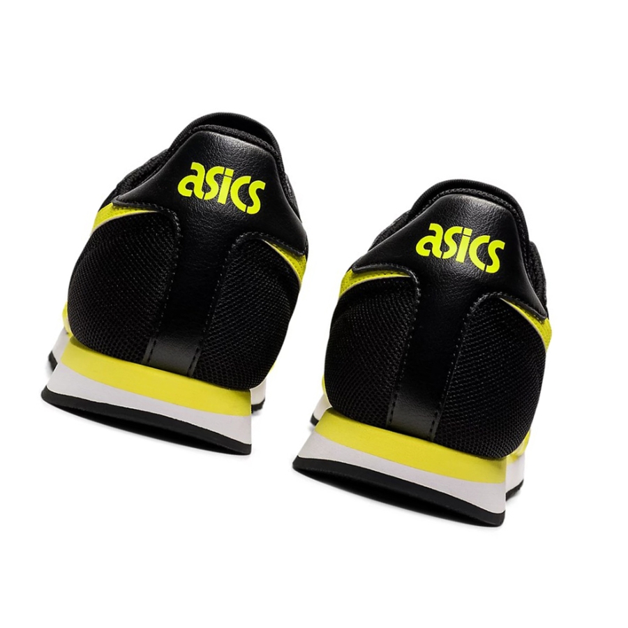 Black / Sour Yuzu Men's Asics TIGER RUNNER Sneakers | US62079KQ - Asics Outlet Sale