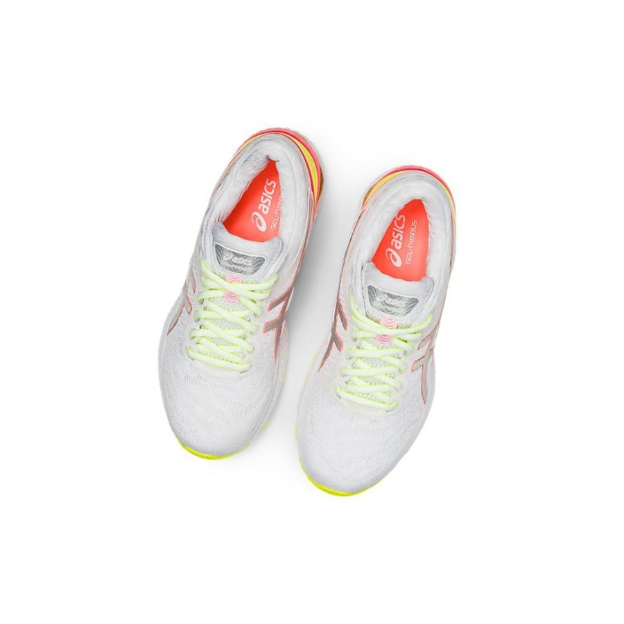 White Women's Asics GEL-NIMBUS 22 LITE-SHOW Running Shoes | US32140AS - Asics Outlet Sale