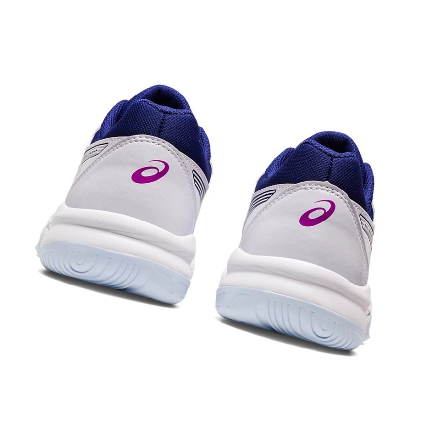 White / Dive Blue Women's Asics GEL-RENMA Tennis Shoes | US20716GD - Asics Outlet Sale