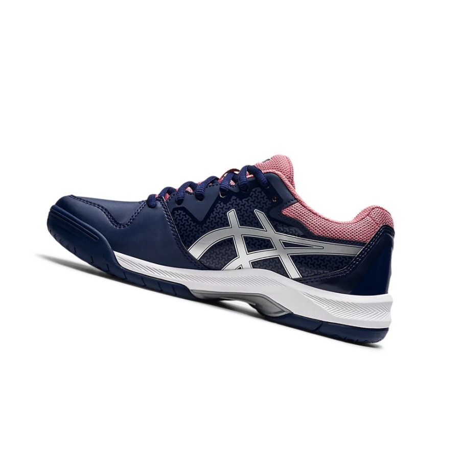 Peacoat / Pure Silver Women's Asics GEL-DEDICATE 7 Tennis Shoes | US51643PB - Asics Outlet Sale