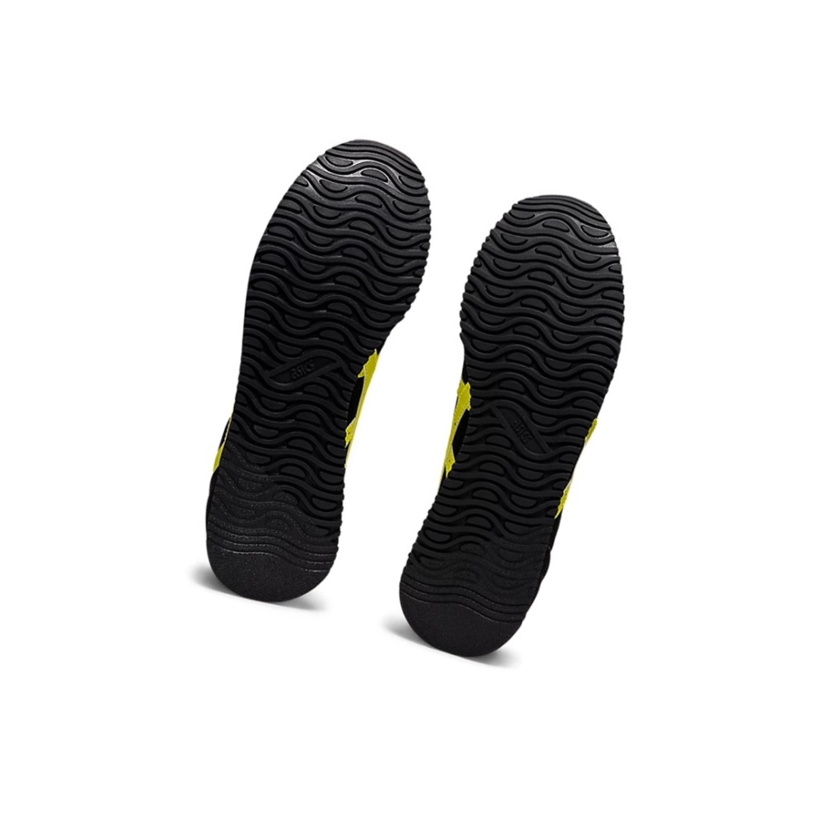 Black / Sour Yuzu Men's Asics TIGER RUNNER Sneakers | US62079KQ - Asics Outlet Sale