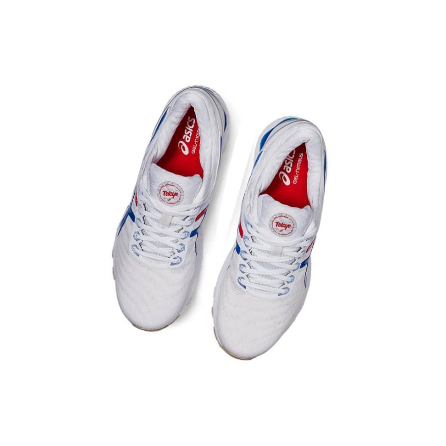 White Men's Asics GEL-NIMBUS 22 Running Shoes | US35426LH - Asics Outlet Sale