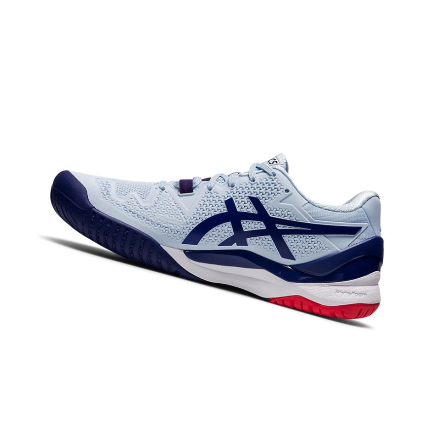 Soft Sky / Dive Blue Women's Asics GEL-RESOLUTION 8 Tennis Shoes | US71289JK - Asics Outlet Sale