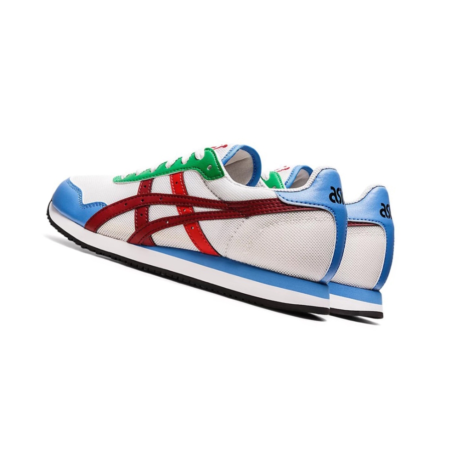 White / Burgundy Women's Asics TIGER RUNNER Sneakers | US08439NB - Asics Outlet Sale