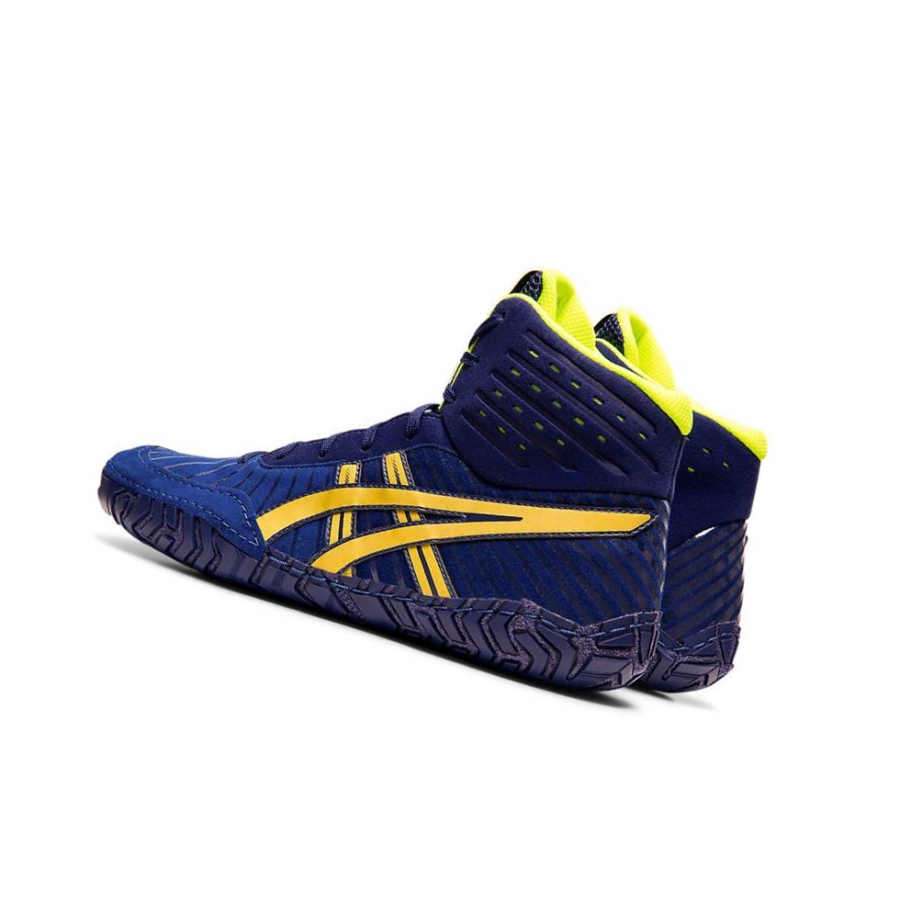 Blue Men's Asics AGGRESSOR 4 Wrestling Shoes | US28305FO - Asics Outlet Sale