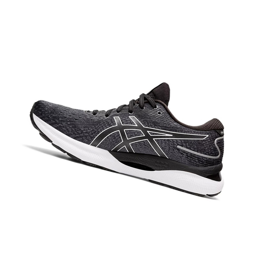 Black / White Men's Asics GEL-NIMBUS 24 Running Shoes | US76293VP - Asics Outlet Sale