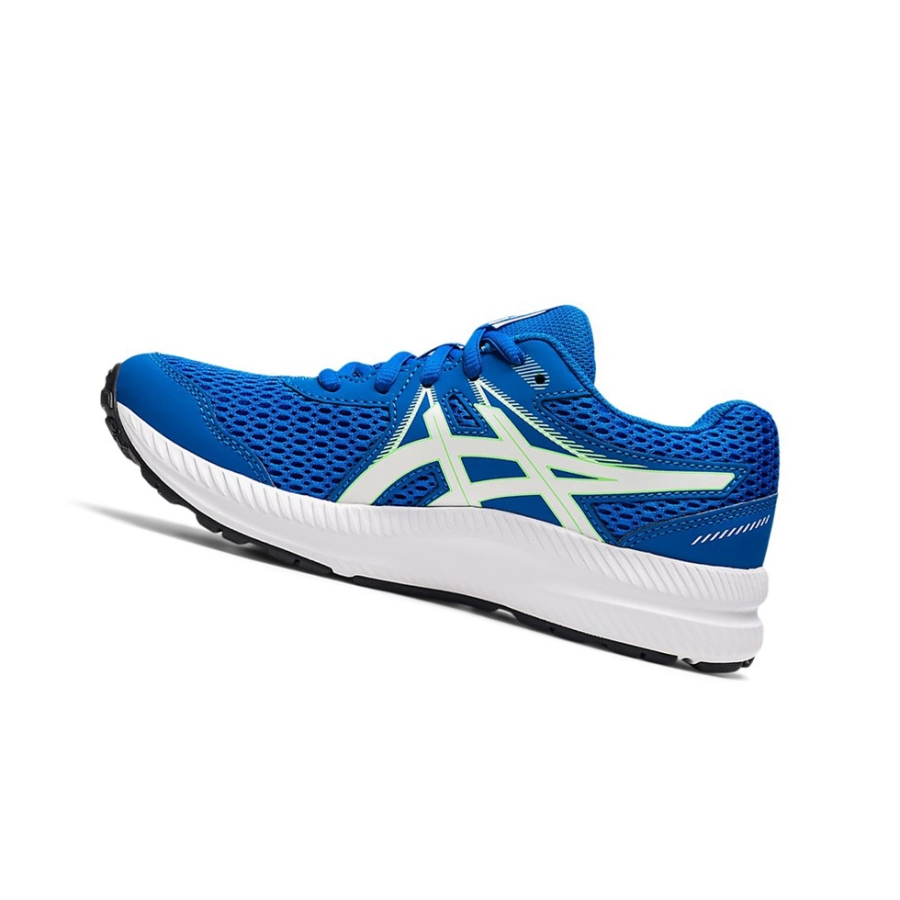 Blue / White Kids' Asics CONTEND 7 GS Running Shoes | US28394FS - Asics Outlet Sale