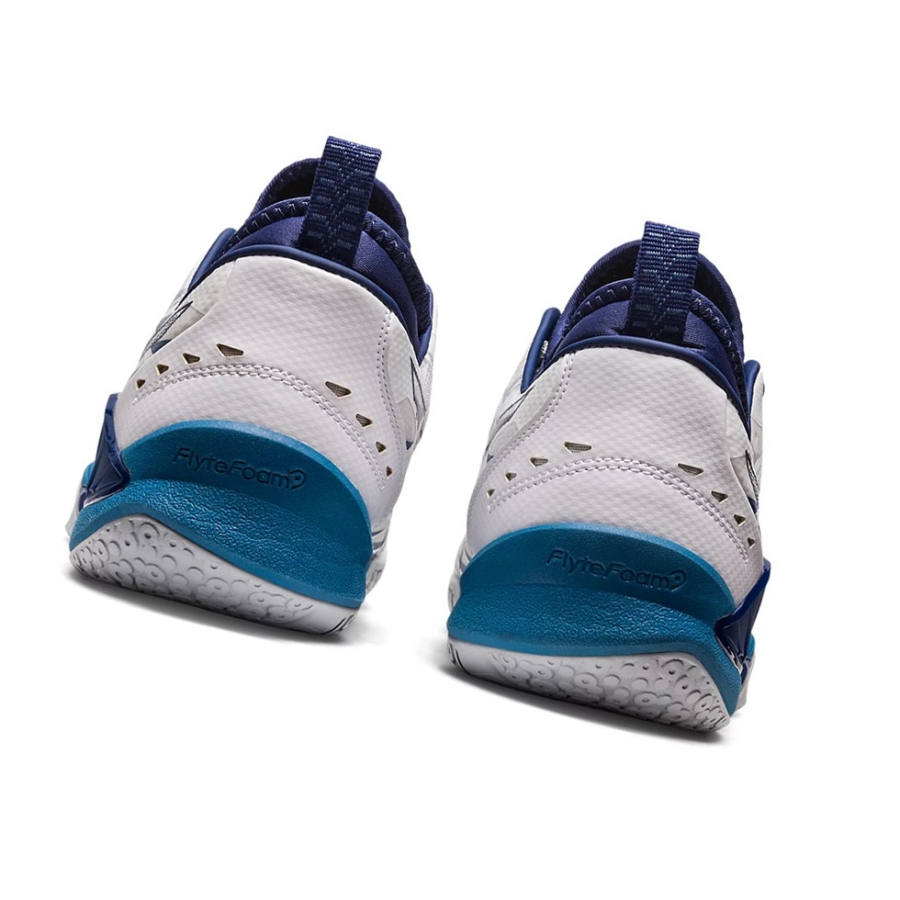 White / Deep Ocean Men's Asics BLAST FF 3 Volleyball Shoes | US05617TU - Asics Outlet Sale