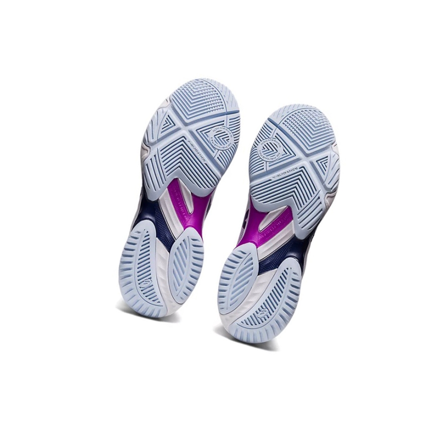 White / Orchid Women's Asics NETBURNER BALLISTIC FF MT 3 Volleyball Shoes | US27906QI - Asics Outlet Sale