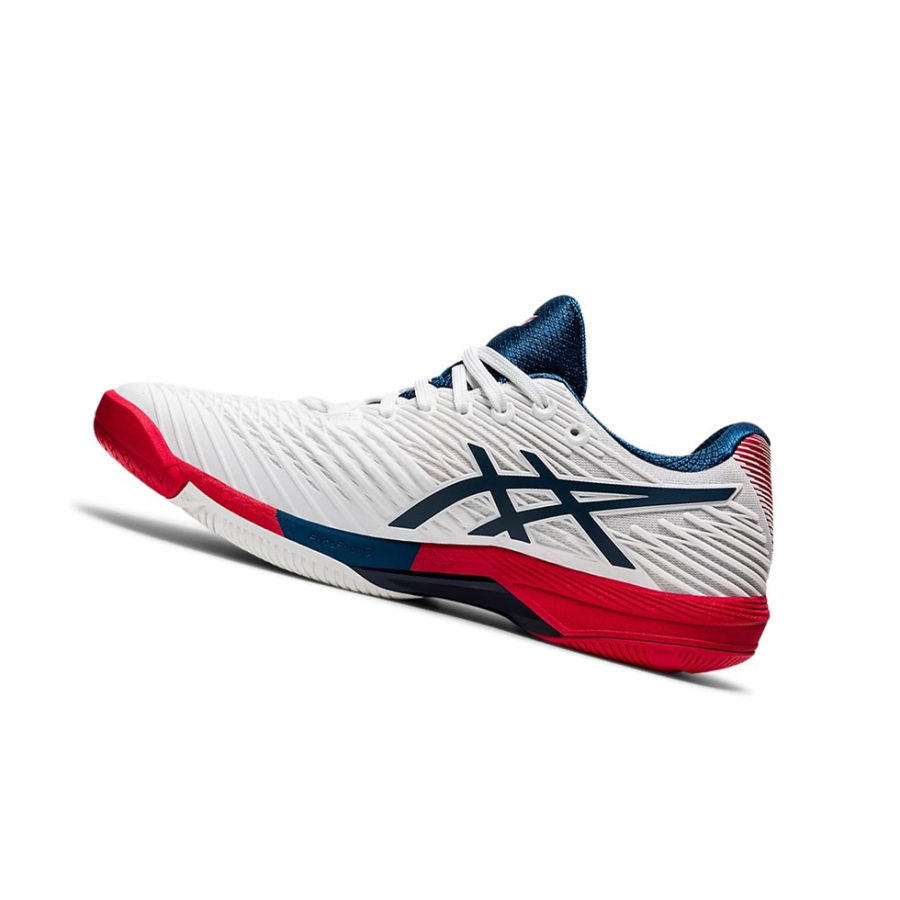 White / Mako Blue Men's Asics SOLUTION SPEED FF 2 Tennis Shoes | US54031GX - Asics Outlet Sale