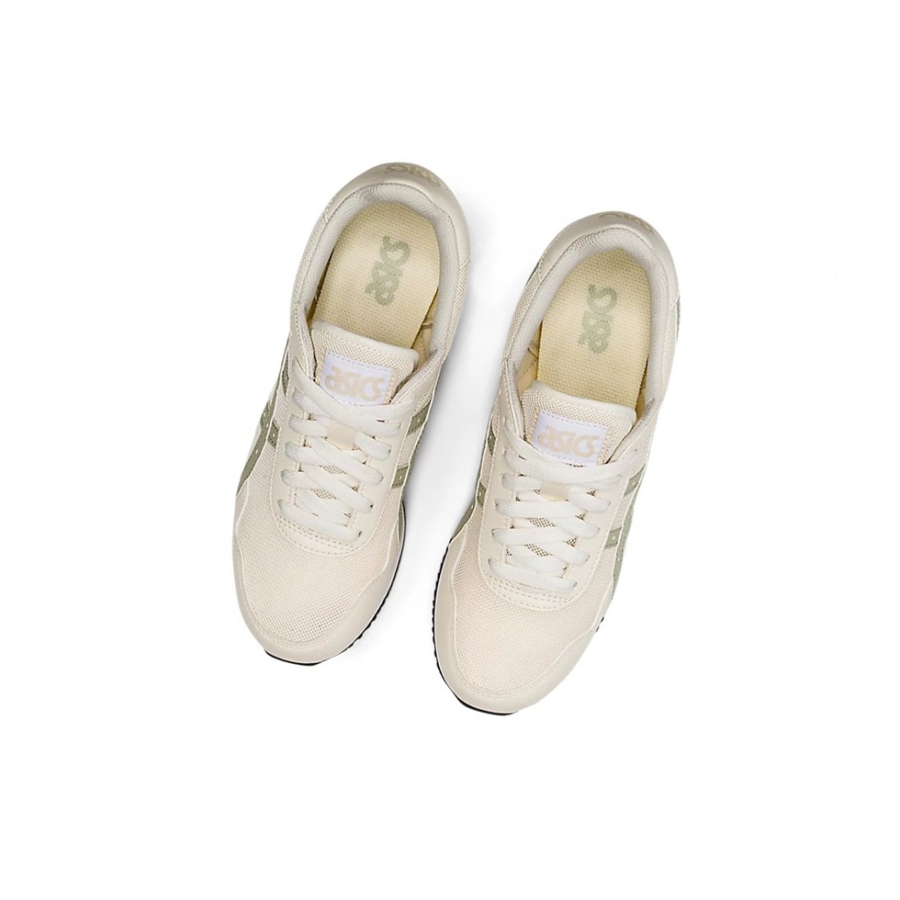 Cream / Dried Leaf Green Women's Asics TIGER RUNNER Sneakers | US54308LO - Asics Outlet Sale