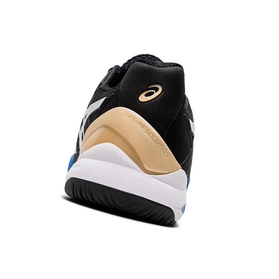 Black / White Men's Asics GEL-RESOLUTION 8 Tennis Shoes | US56403BM - Asics Outlet Sale