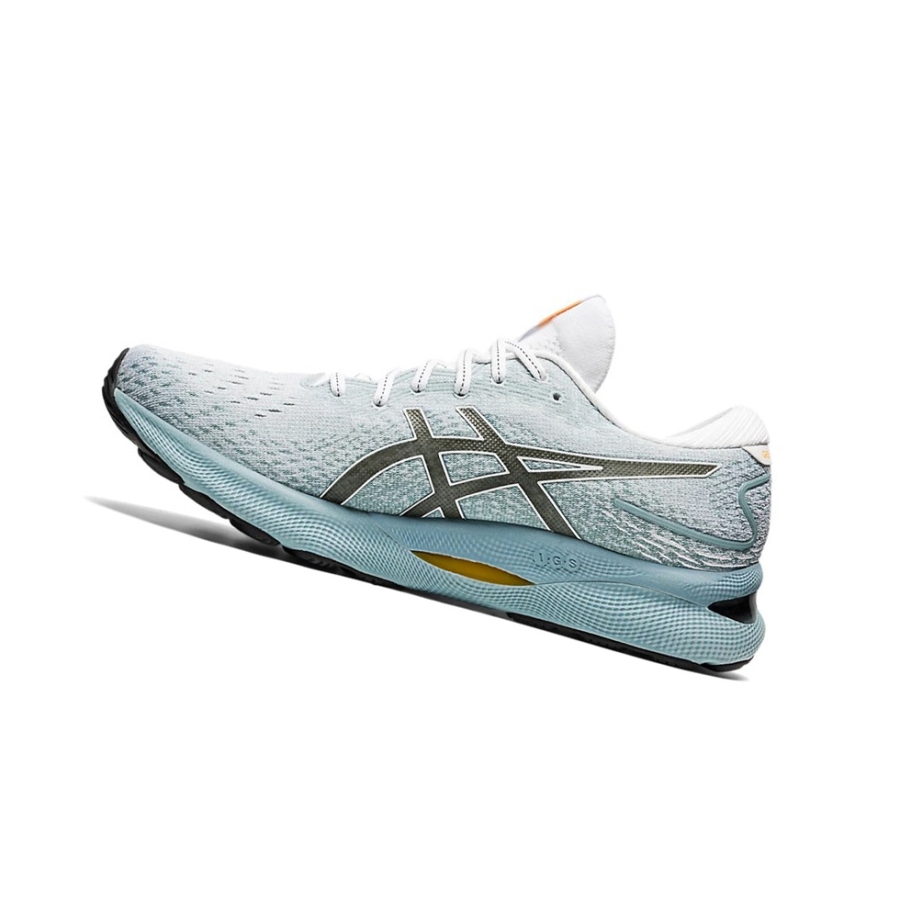 Light Steel / White Men's Asics GEL-NIMBUS 24 Running Shoes | US28056WO - Asics Outlet Sale