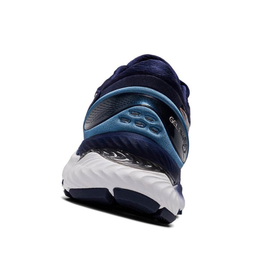 Navy Women's Asics GEL-NIMBUS 22 Wide Running Shoes | US02953WE - Asics Outlet Sale