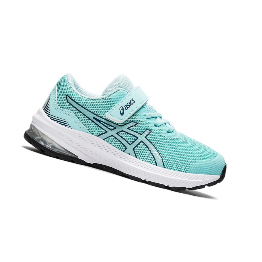 Clear Blue / Mako Blue Kids' Asics GT-1000 11 PS Running Shoes | US72539JE - Asics Outlet Sale