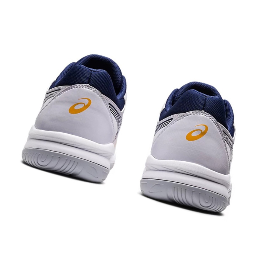 White / Deep Ocean Men's Asics GEL-RENMA Tennis Shoes | US16438FA - Asics Outlet Sale