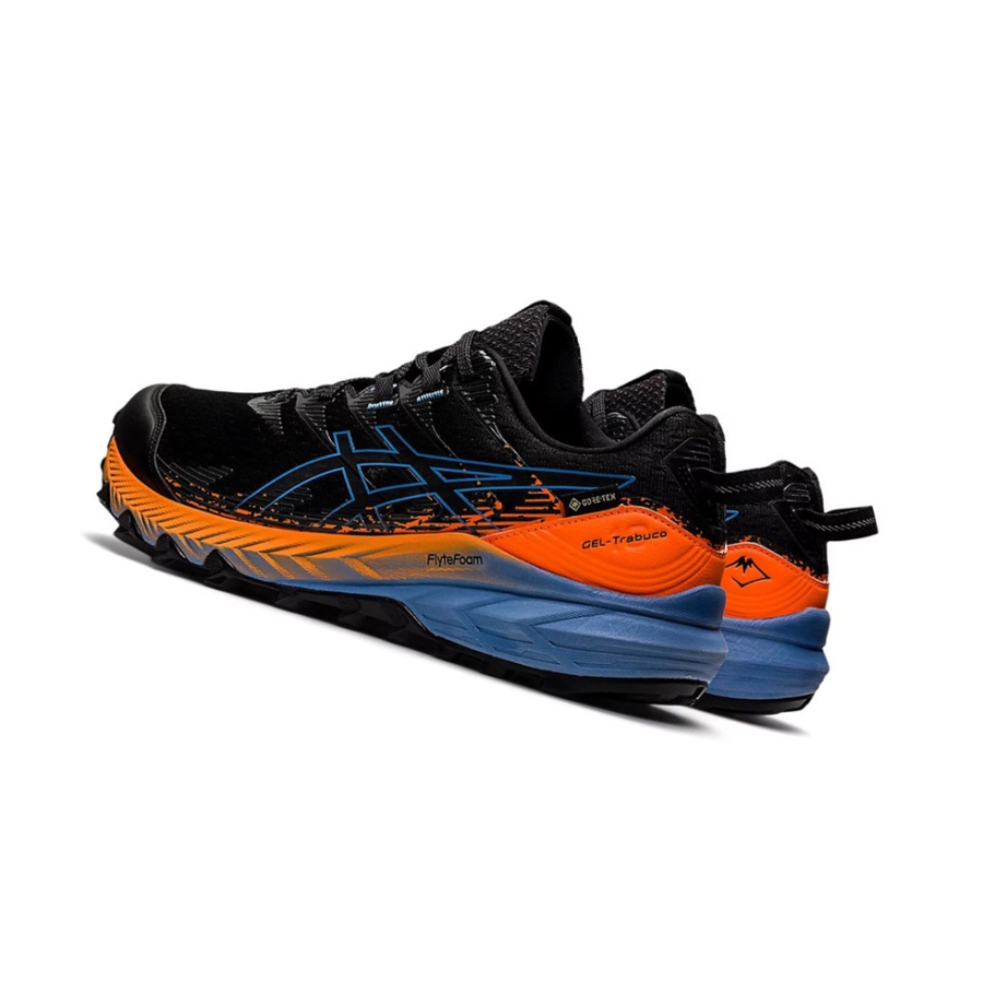 Black / Blue Harmony Men's Asics GEL-Trabuco 10 GTX Trail Running Shoes | US68405KB - Asics Outlet Sale