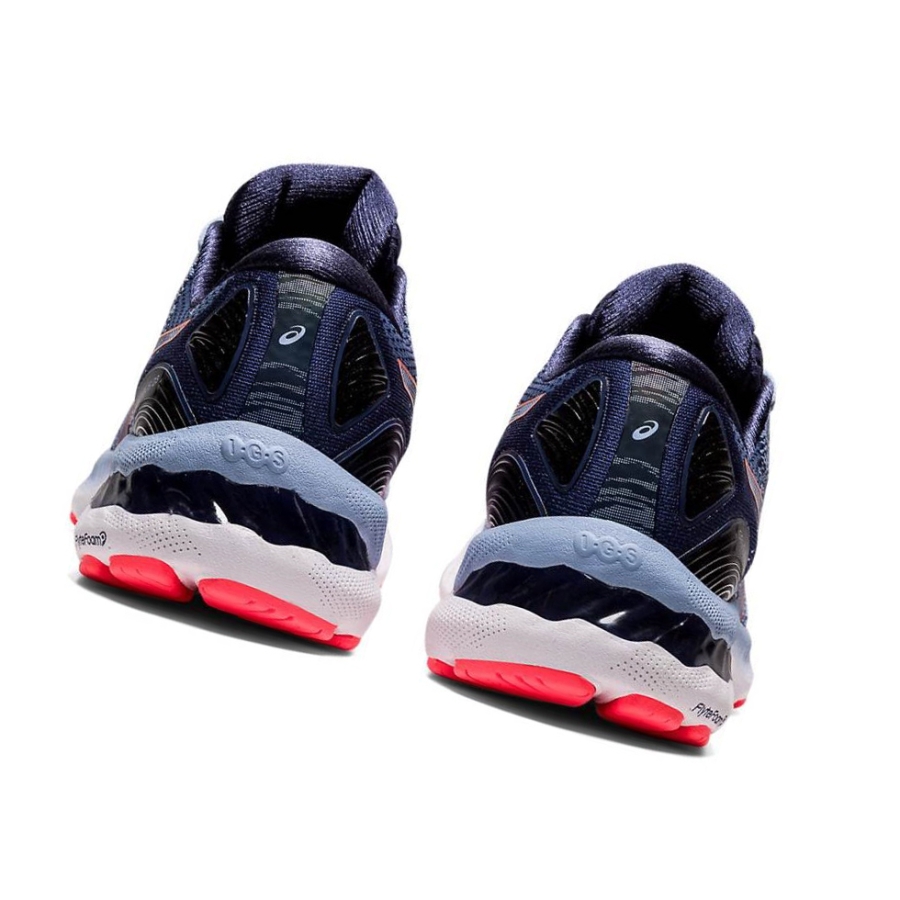 Light Blue Women's Asics GEL-NIMBUS 23 Wide Running Shoes | US31508HE - Asics Outlet Sale