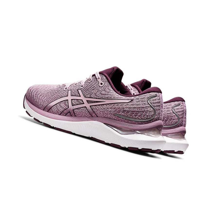 Barely Rose / Deep Plum Women's Asics GEL-CUMULUS 24 Running Shoes | US71238HL - Asics Outlet Sale