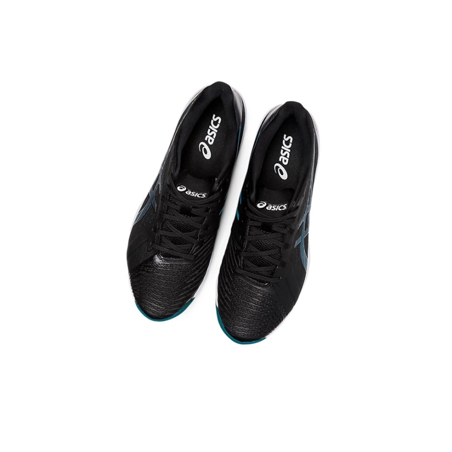 Black / Misty Pine Men's Asics SOLUTION SWIFT FF CLAY Tennis Shoes | US35098JS - Asics Outlet Sale