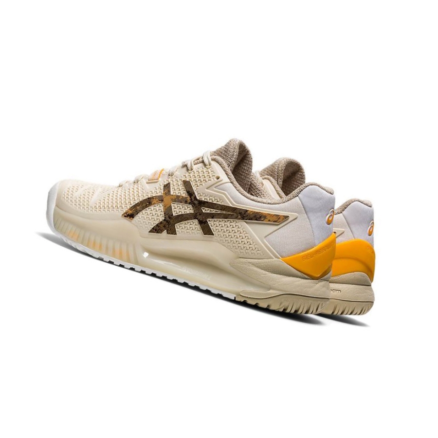 Cream Women's Asics GEL-RESOLUTION 8 L.E. Tennis Shoes | US26410JX - Asics Outlet Sale