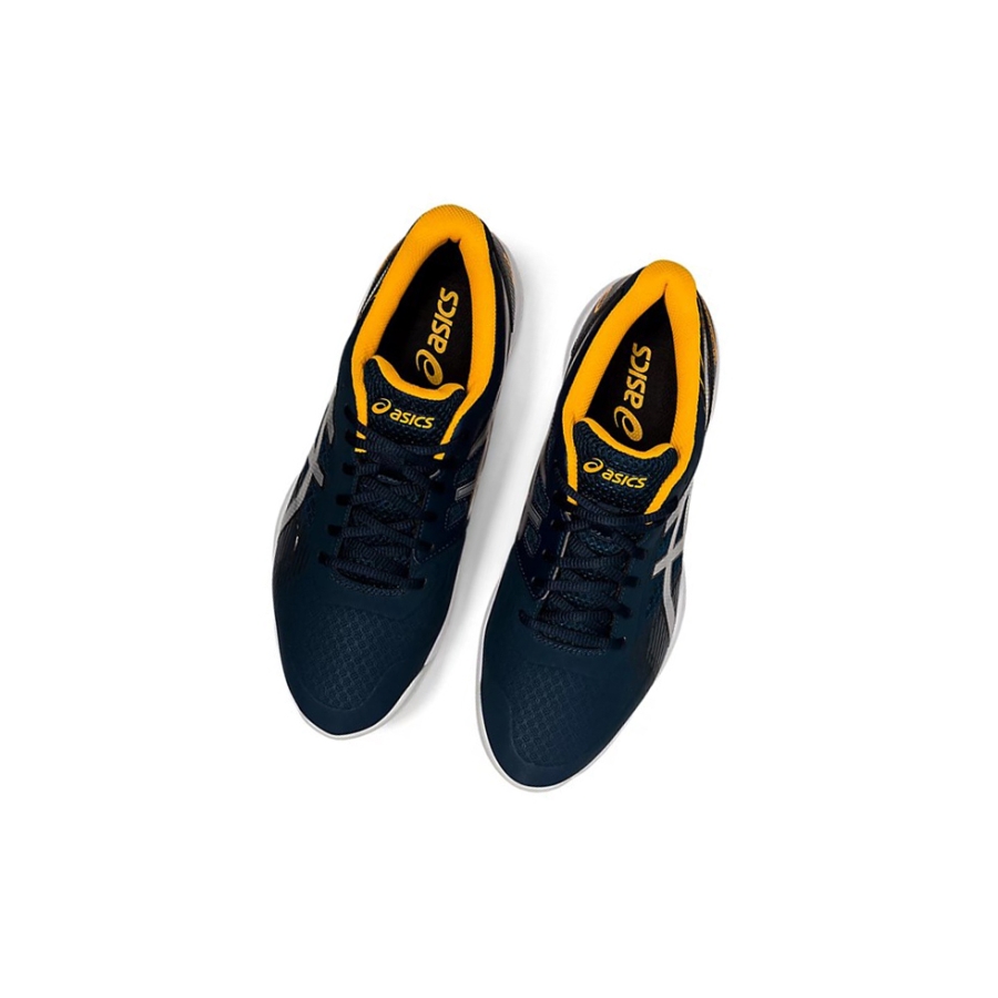 French Blue / Pure Silver Men's Asics GEL-GAME 8 Tennis Shoes | US47863IB - Asics Outlet Sale