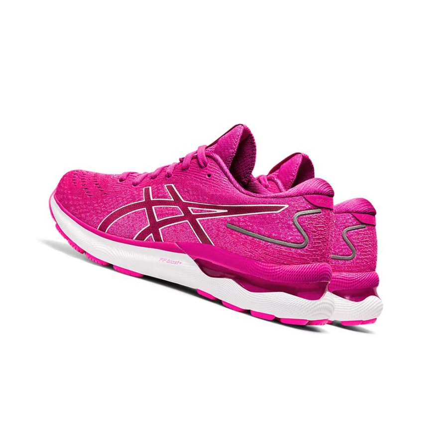 Red / White Women's Asics GEL-NIMBUS 24 Running Shoes | US70842LG - Asics Outlet Sale