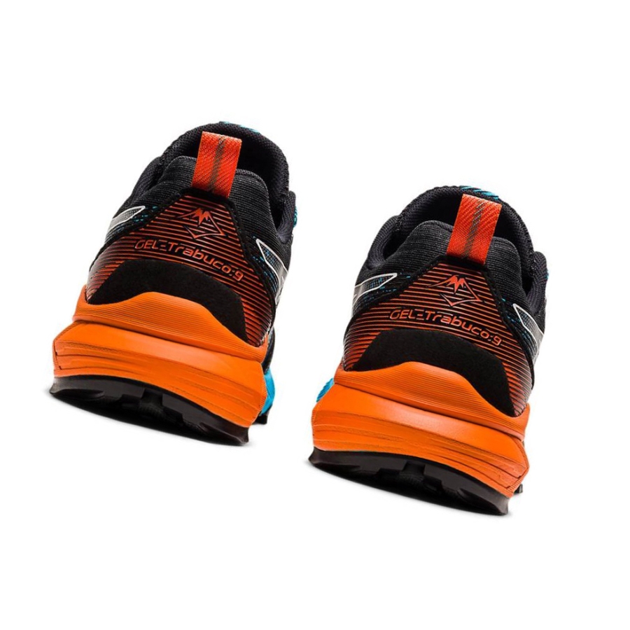 Black Men's Asics GEL-TRABUCO 9 Trail Running Shoes | US86541TR - Asics Outlet Sale