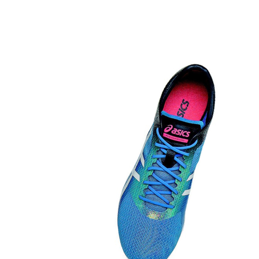 Jet Blue / White / Dark Slate Women's Asics COSMORACER MD Track Shoes | US67095PO - Asics Outlet Sale