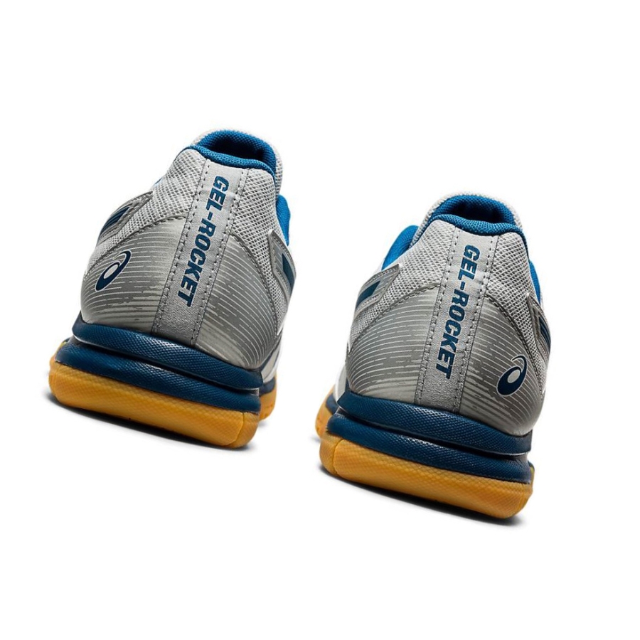 Grey Men's Asics GEL-ROCKET 9 Volleyball Shoes | US85473BW - Asics Outlet Sale