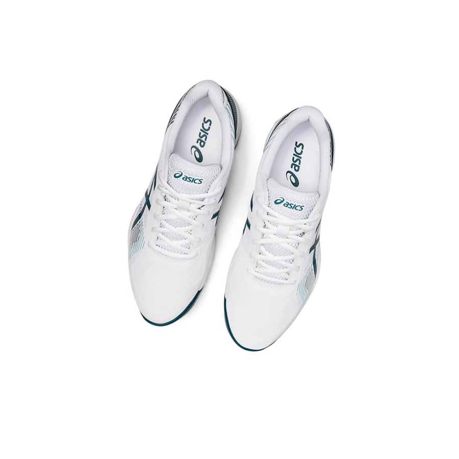 White / Velvet Pine Men's Asics GEL-GAME 8 Tennis Shoes | US84306WY - Asics Outlet Sale