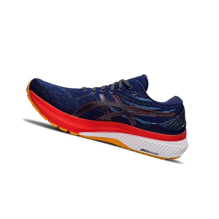 Deep Ocean / Cherry Tomato Men's Asics GEL-KAYANO 29 (4E) Running Shoes | US56371ND - Asics Outlet Sale