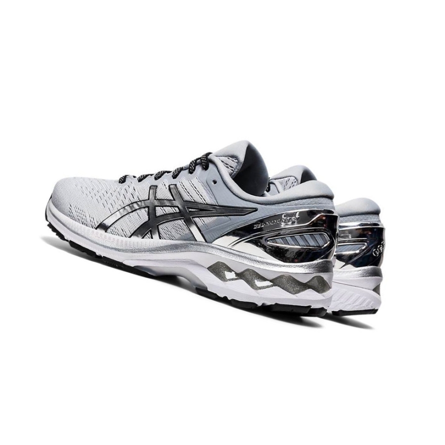 Grey Women's Asics GEL-KAYANO 27 PLATINUM Running Shoes | US54027GQ - Asics Outlet Sale