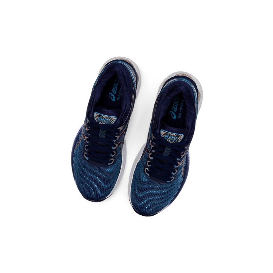 Navy Women's Asics GEL-NIMBUS 22 Wide Running Shoes | US02953WE - Asics Outlet Sale