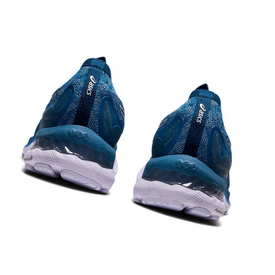 Grey Women's Asics GEL-NIMBUS 23 Knit Running Shoes | US91027NK - Asics Outlet Sale