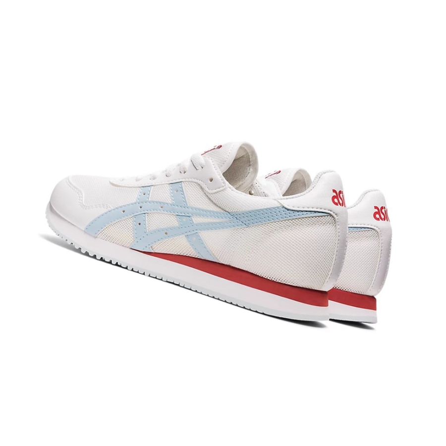 White / Sky Women's Asics TIGER RUNNER Sneakers | US06843SB - Asics Outlet Sale