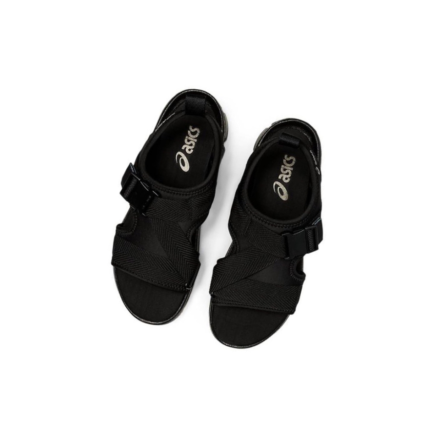 Black Men's Asics GEL-QUANTUM 90 SD FO Sandals | US92760MS - Asics Outlet Sale