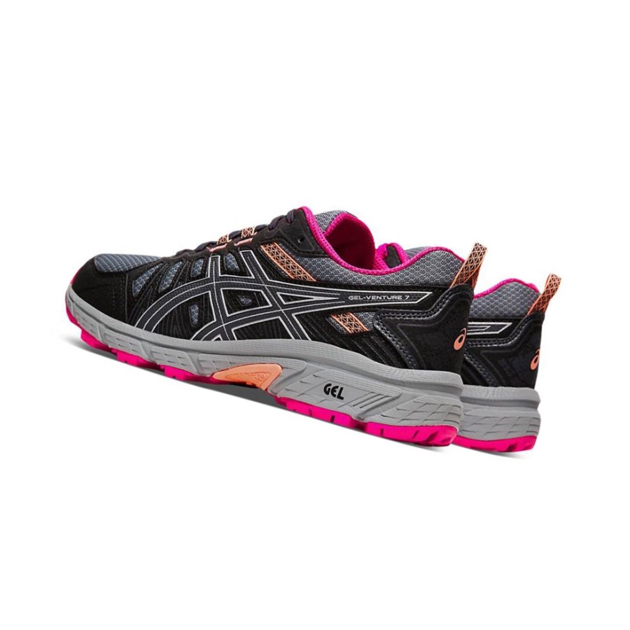 Black Women's Asics GEL-VENTURE 7 Trail Trail Running Shoes | US08172JL - Asics Outlet Sale