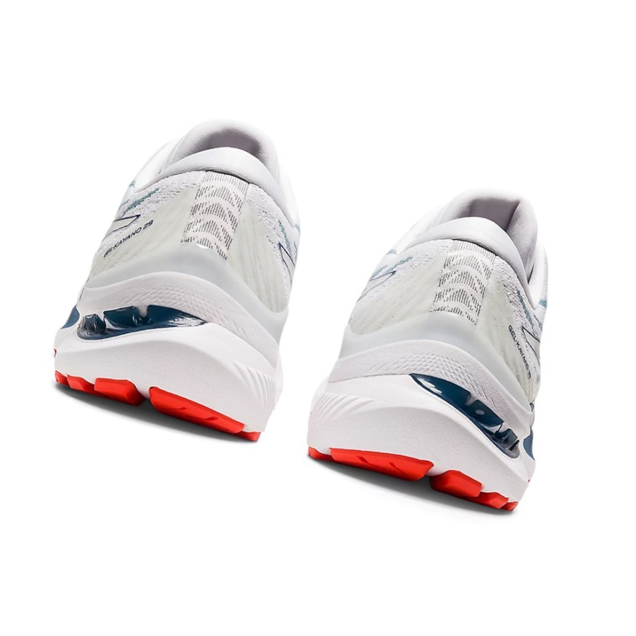 White / Deep Ocean Men's Asics GEL-KAYANO 29 Running Shoes | US79648XR - Asics Outlet Sale