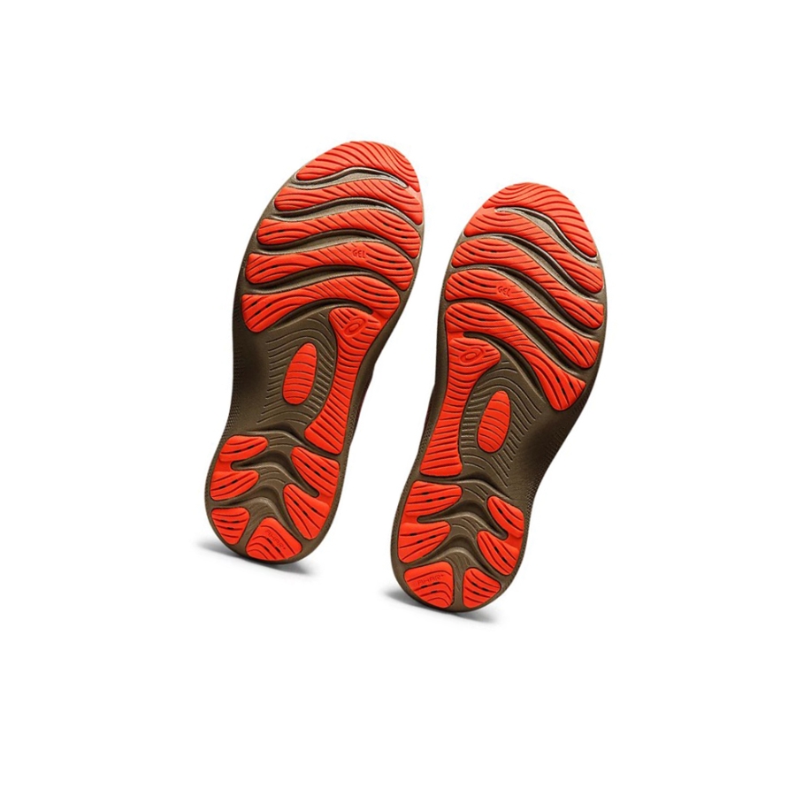 Mantle Green / Cherry Tomato Men's Asics GEL-NIMBUS LITE 3 Running Shoes | US68542EM - Asics Outlet Sale