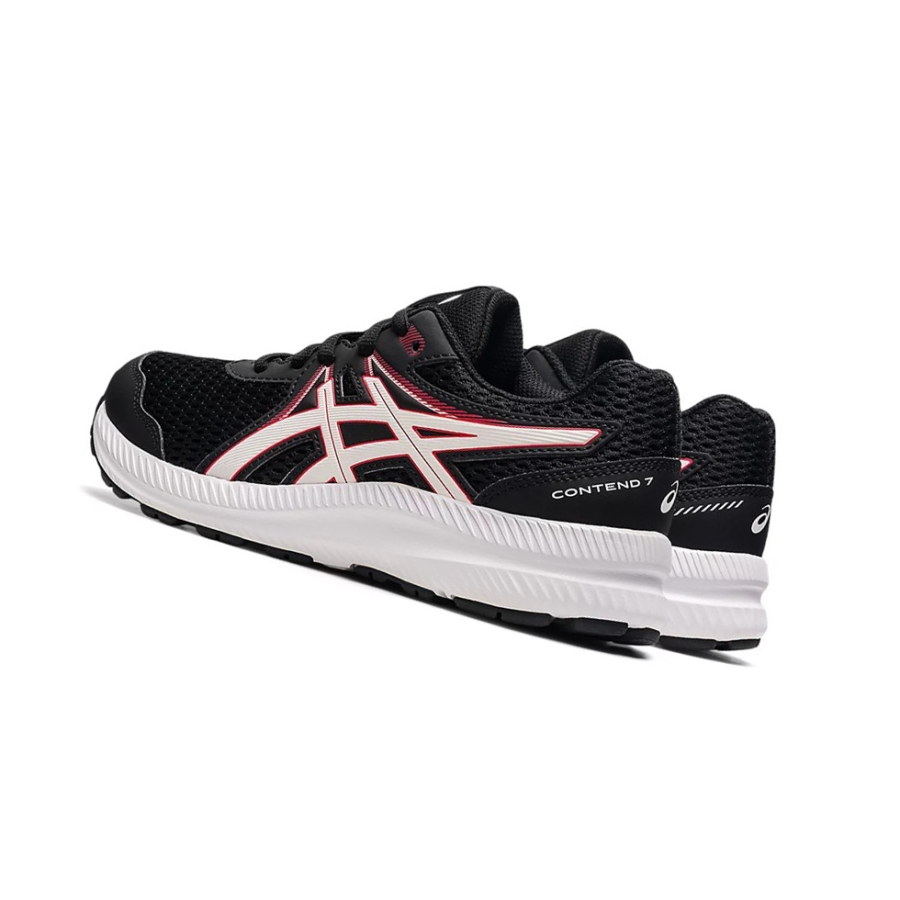 Black / Electric Red Kids' Asics CONTEND 7 GS Running Shoes | US30792NB - Asics Outlet Sale