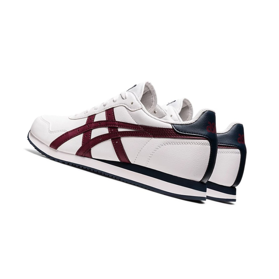 White / Roselle Men's Asics TIGER RUNNER Sneakers | US68917CO - Asics Outlet Sale