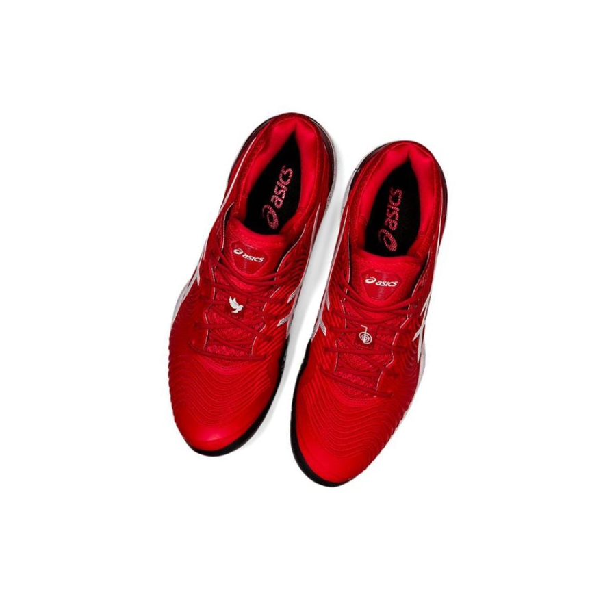 Red Men's Asics COURT FF Tennis Shoes | US53107HE - Asics Outlet Sale