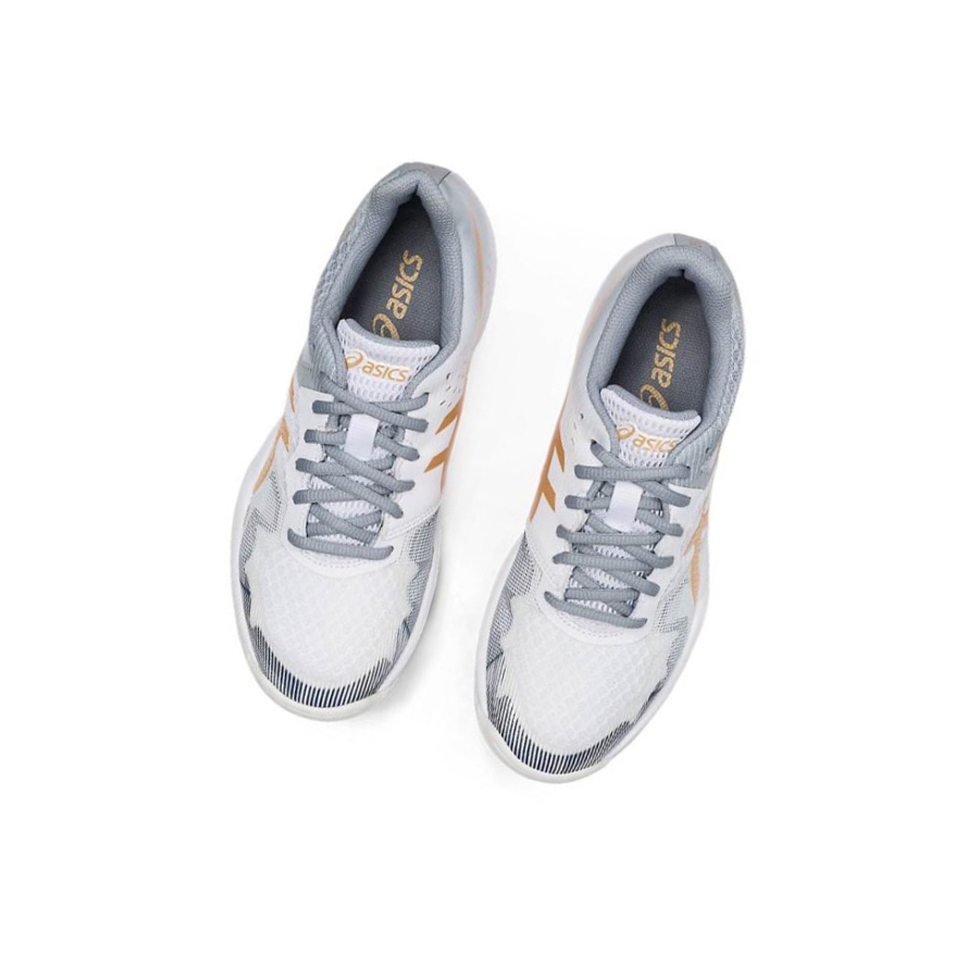 White Women's Asics GEL-TACTIC 2 Volleyball Shoes | US74132JD - Asics Outlet Sale