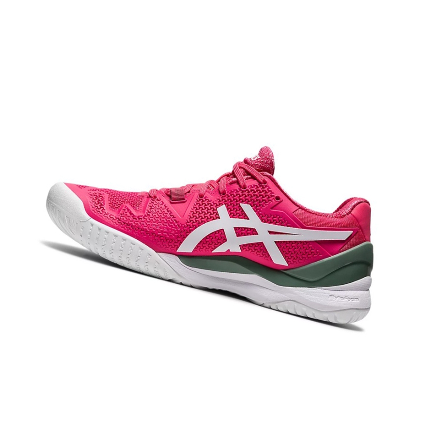 Pink Cameo / White Women's Asics GEL-RESOLUTION 8 Tennis Shoes | US58976BU - Asics Outlet Sale
