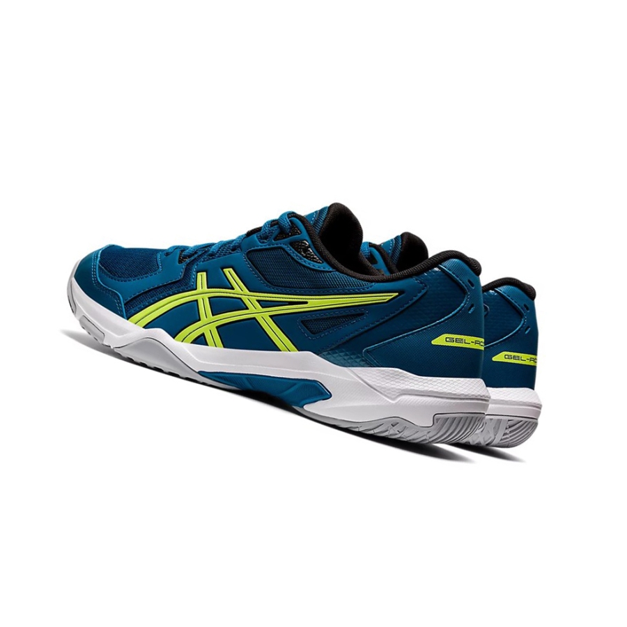Deep Sea Teal / Glow Yellow Men's Asics GEL-ROCKET 10 Volleyball Shoes | US08625BN - Asics Outlet Sale