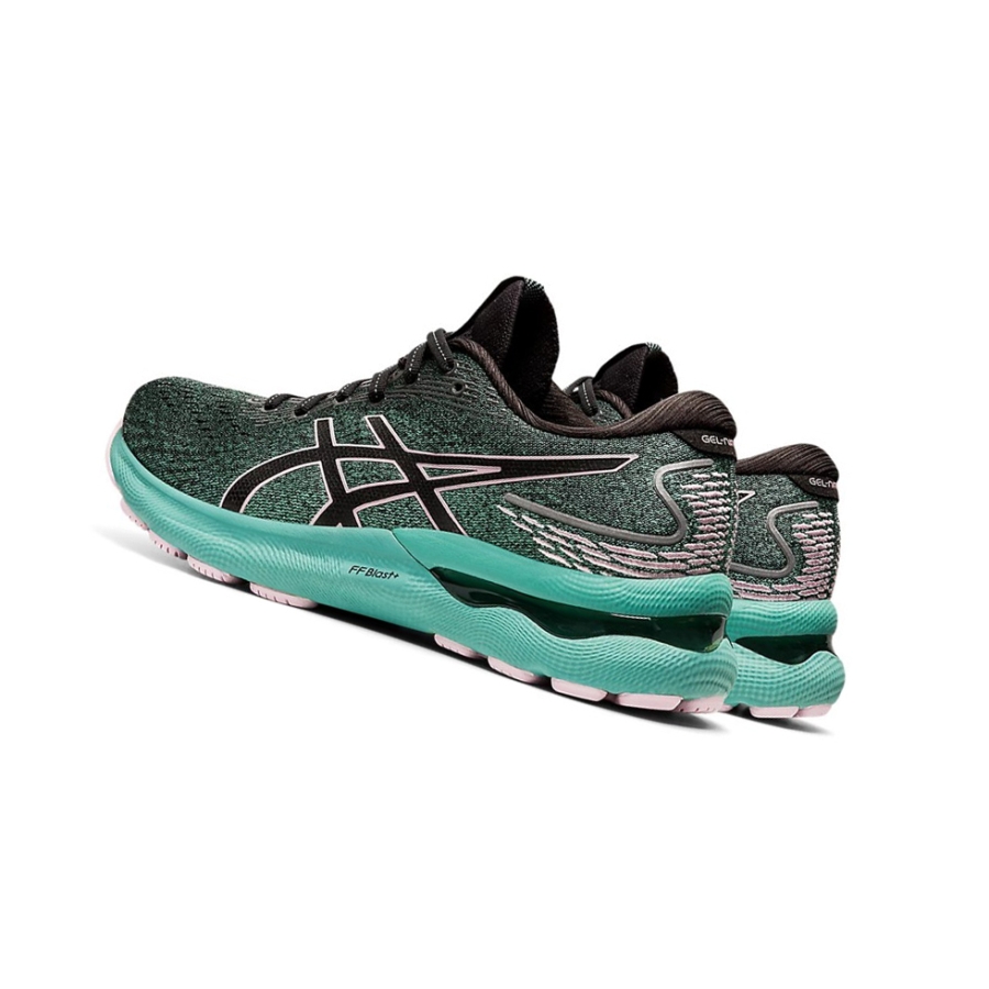 Black / Barely Rose Women's Asics GEL-NIMBUS 24 Running Shoes | US64308CH - Asics Outlet Sale